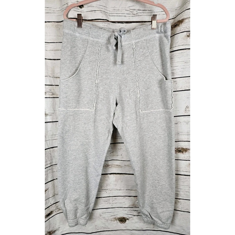 Frank & Eileen Gray Eamon Jogger Sweatpants L Womens Triple Fleece LAB636TF